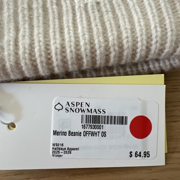 Halfdays Beanie Unisex Off White 100% Merino Wool - OS - New With Tags - Picture 4 of 6